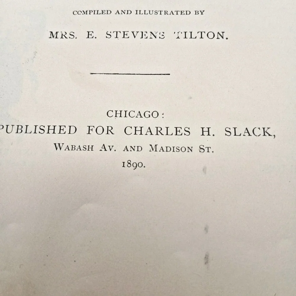 1890 Home Dissertations An Offering to the Household Mrs. E. Stevens‎ Tilton VTG